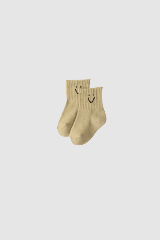Baby Smile Socks (Khaki)