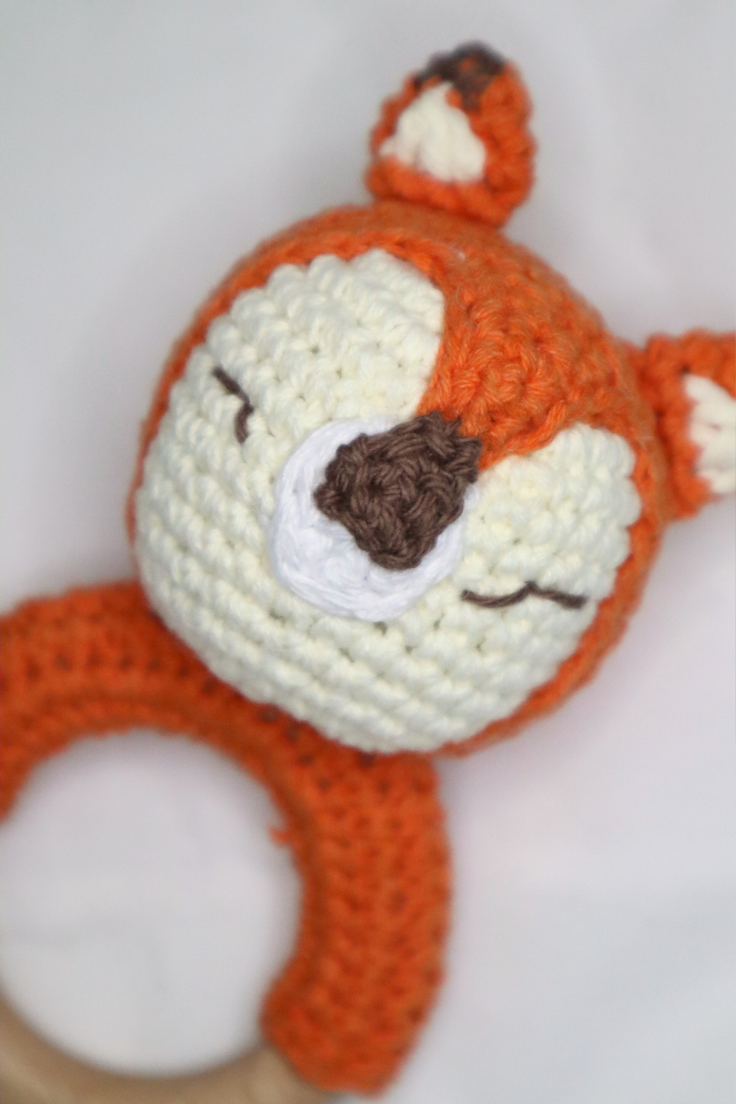 Crochet Rattle (Fox)