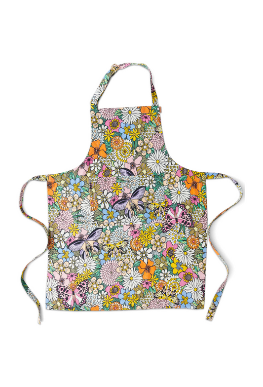 Bliss Floral Linen Apron