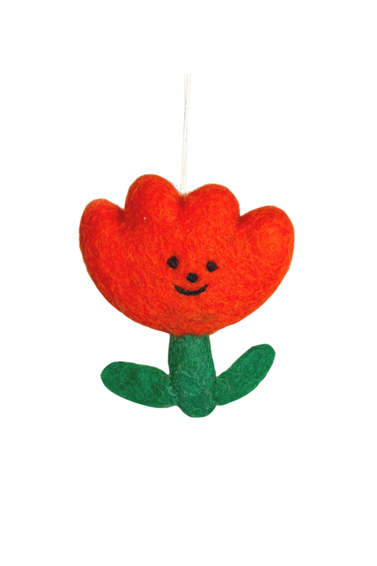 Flower Hanging Felt Ornament