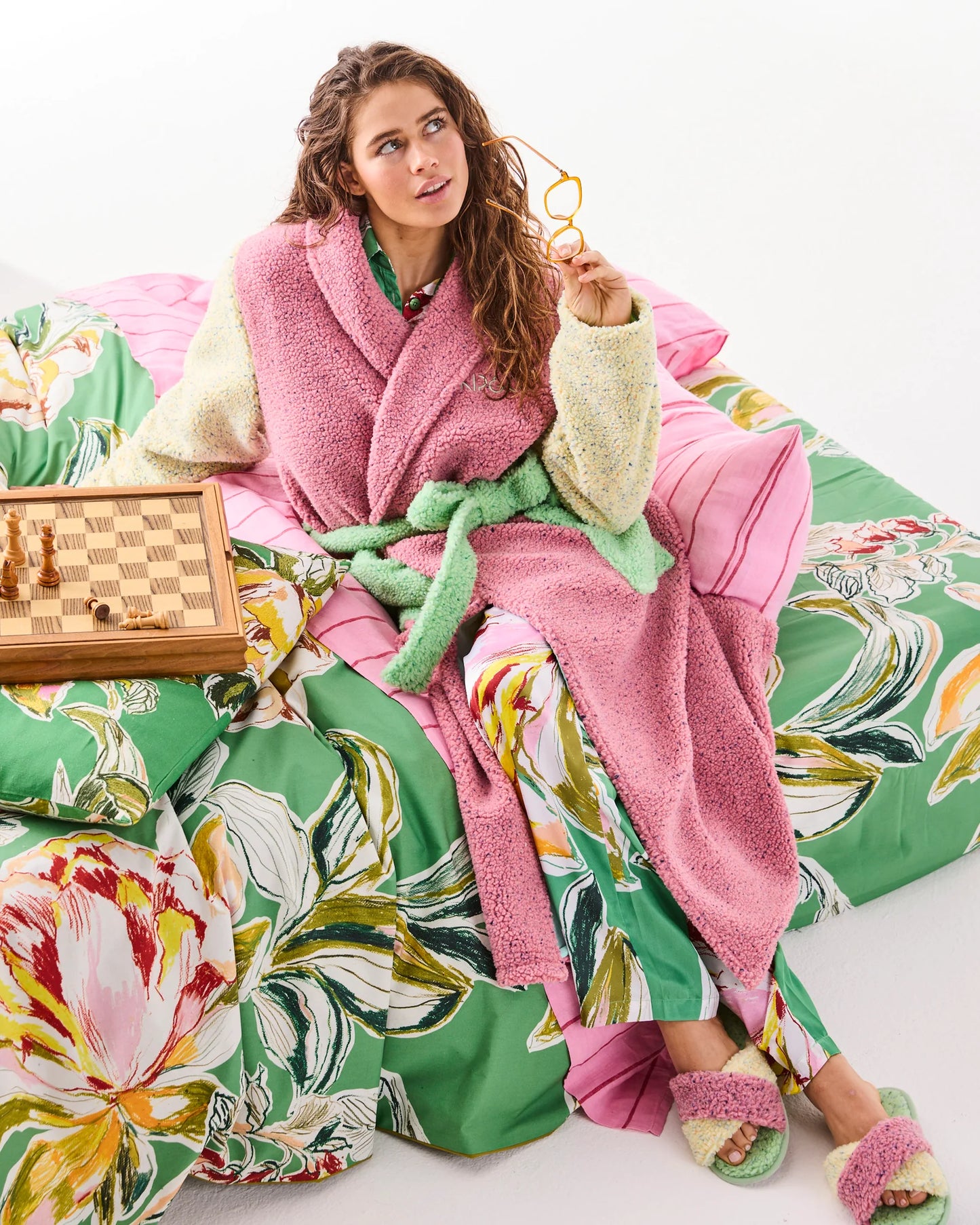 Candy Lane Sherpa Robe