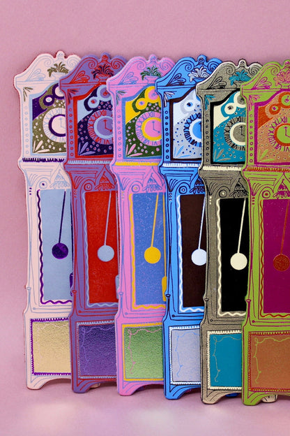 Grandfather Clock Bookmark (Lilac)