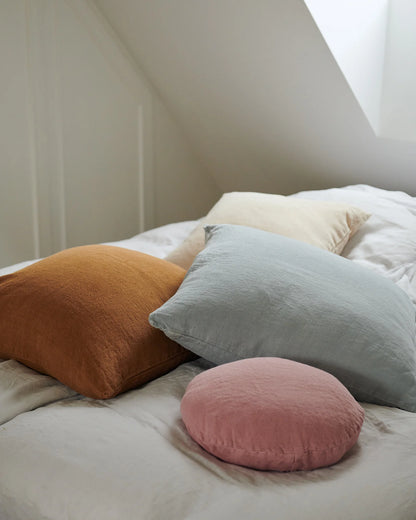 Essential Linen Cushion (Ochre)