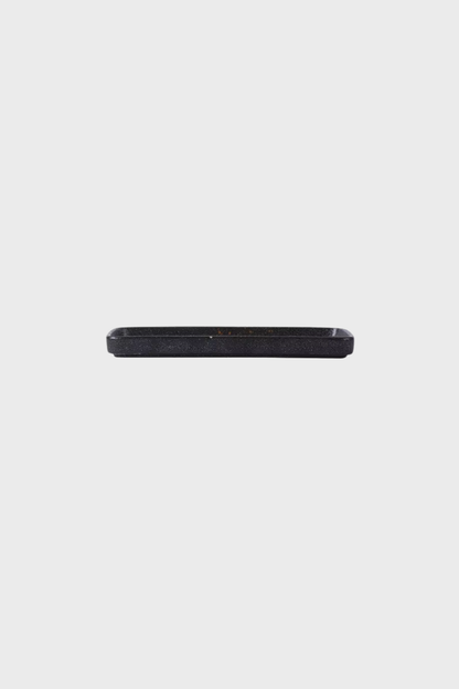Med Rectangle Ceramic Dish (Blk Brn)
