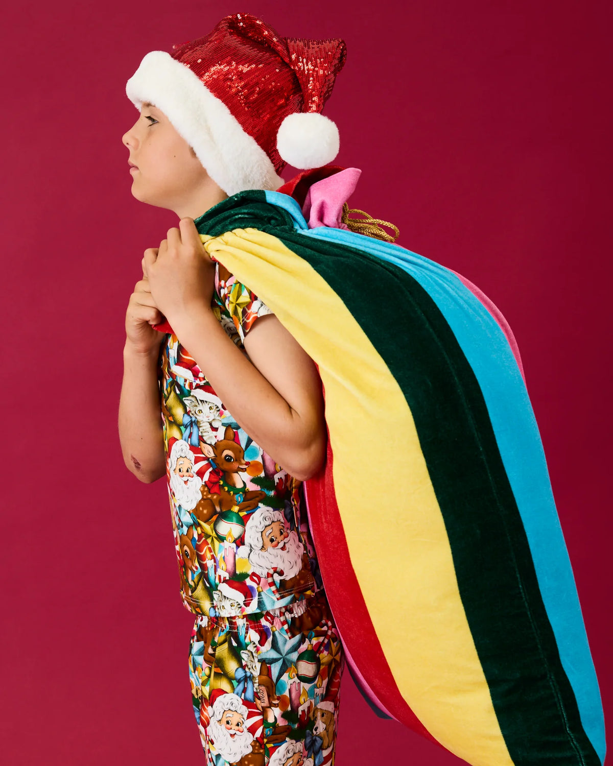 Santa Sack (Rainbow Joy Velvet)