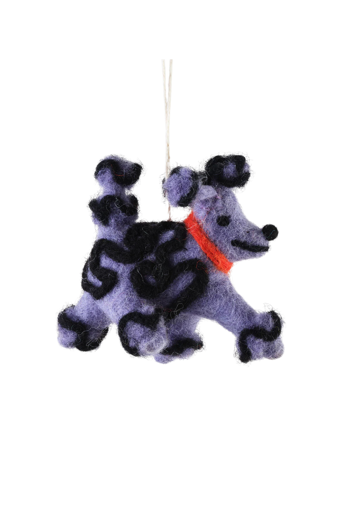 Fleur Dog Hanging Felt Ornament