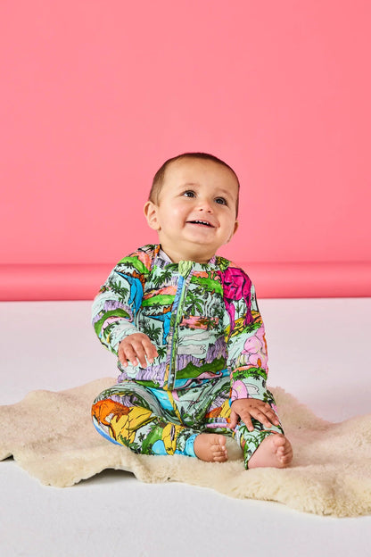 Jurassic LS Zip Romper