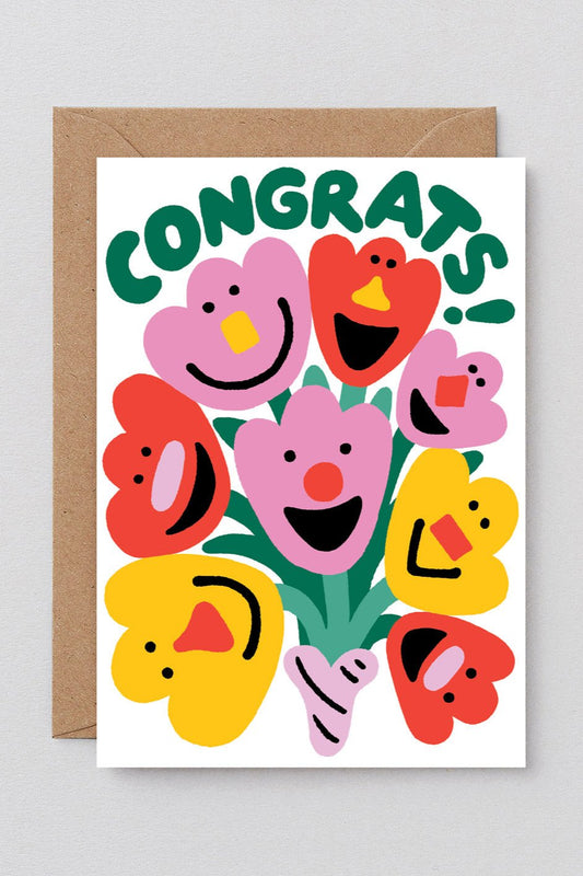 Congrats Flowers Card