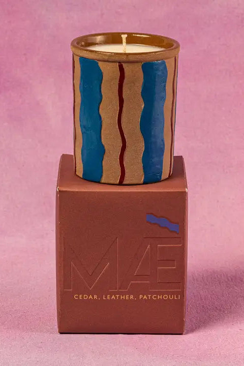 Wave Vessel Candle (Cedar Patchouli)