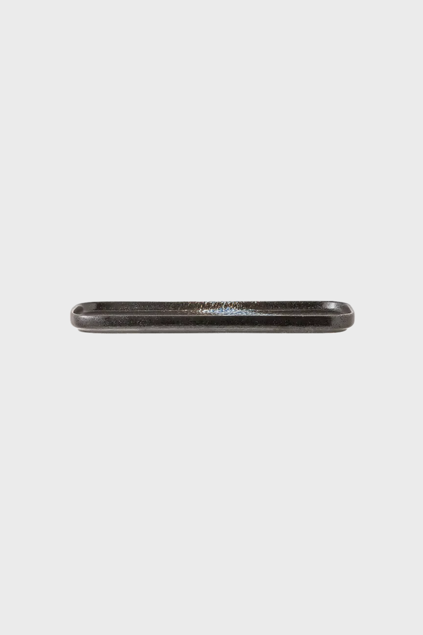 Large Rectangle Ceramic Dish (Blk Blu)