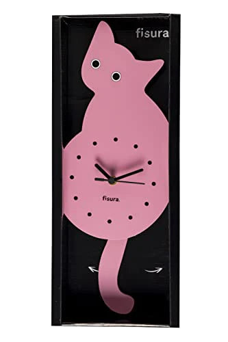 Cat Clock (Pink)