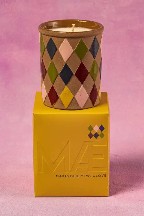 Diamond Vessel Candle (Marigold Clove)