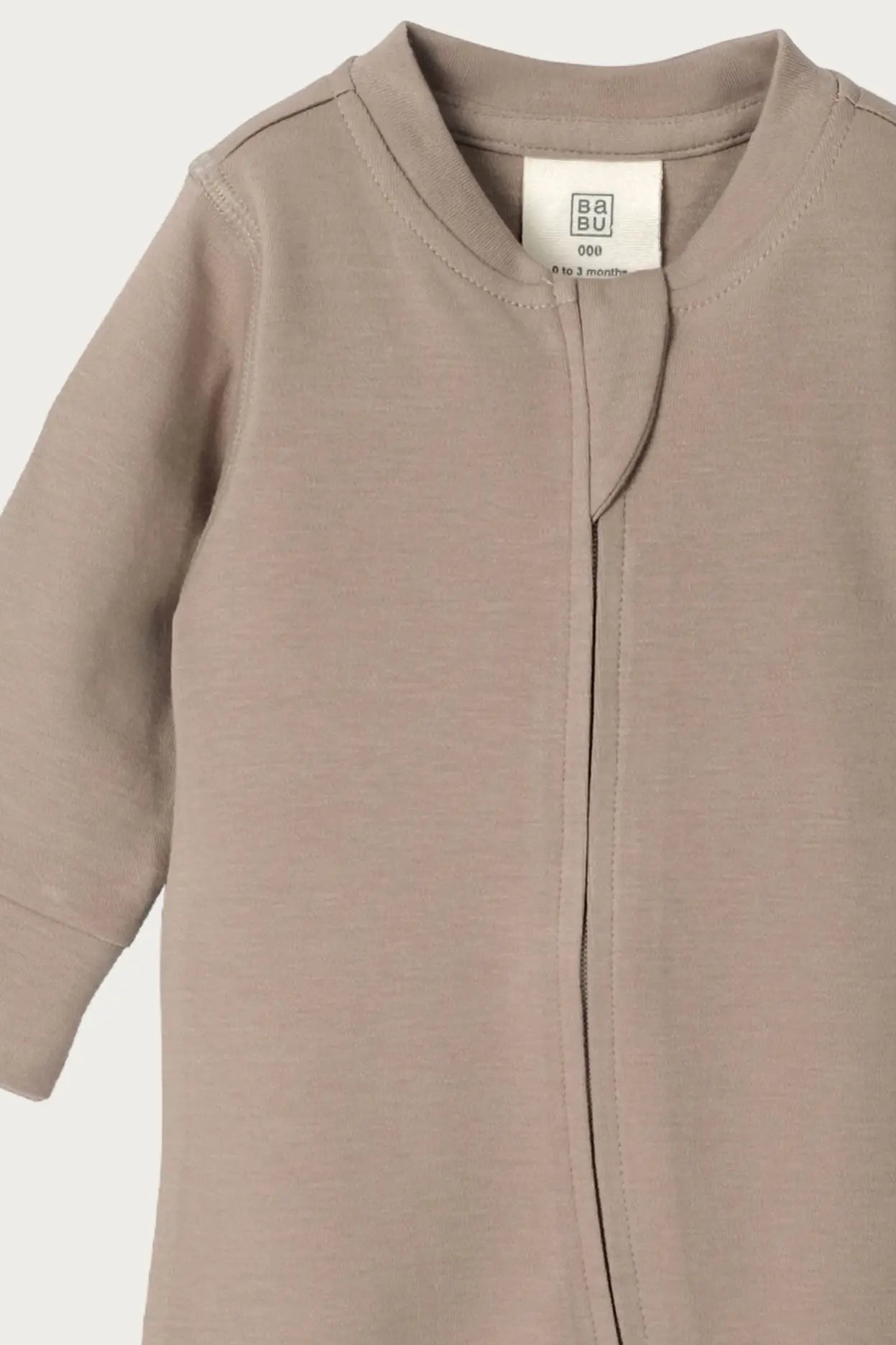Footless Onesie Zipsuit (Walnut)