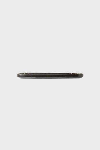 Large Rectangle Ceramic Dish (Blk Grn)