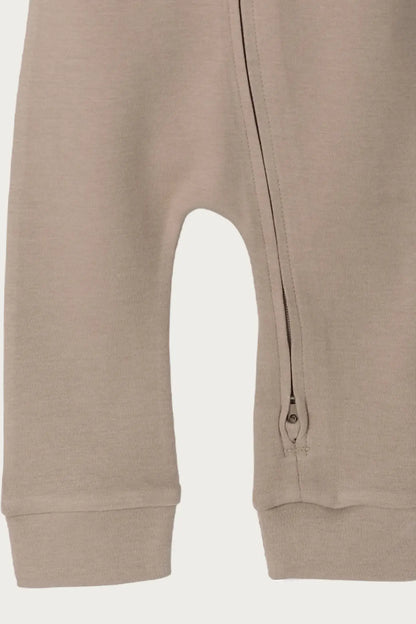 Footless Onesie Zipsuit (Walnut)