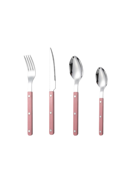 4pc Bistrot Cutlery Set (Pink)