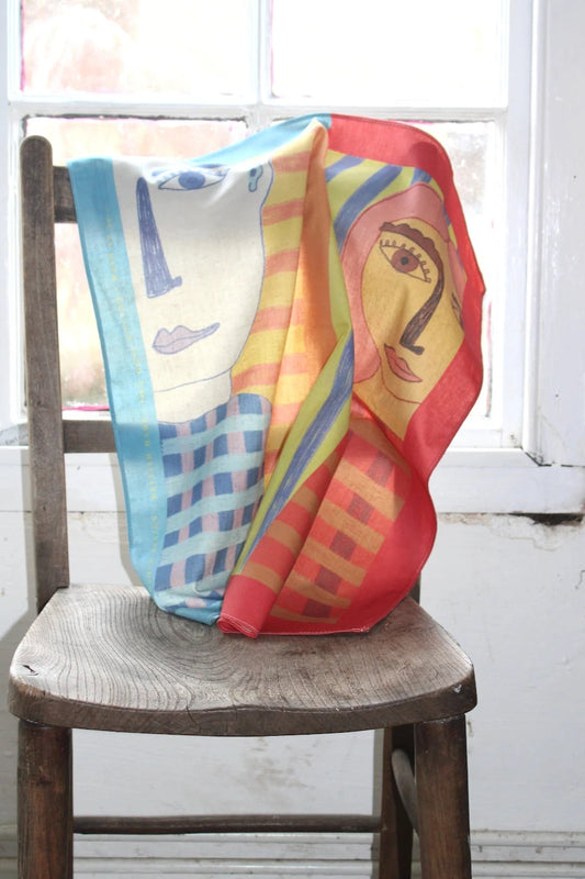 Cotton Bandana Scarf (Two People)