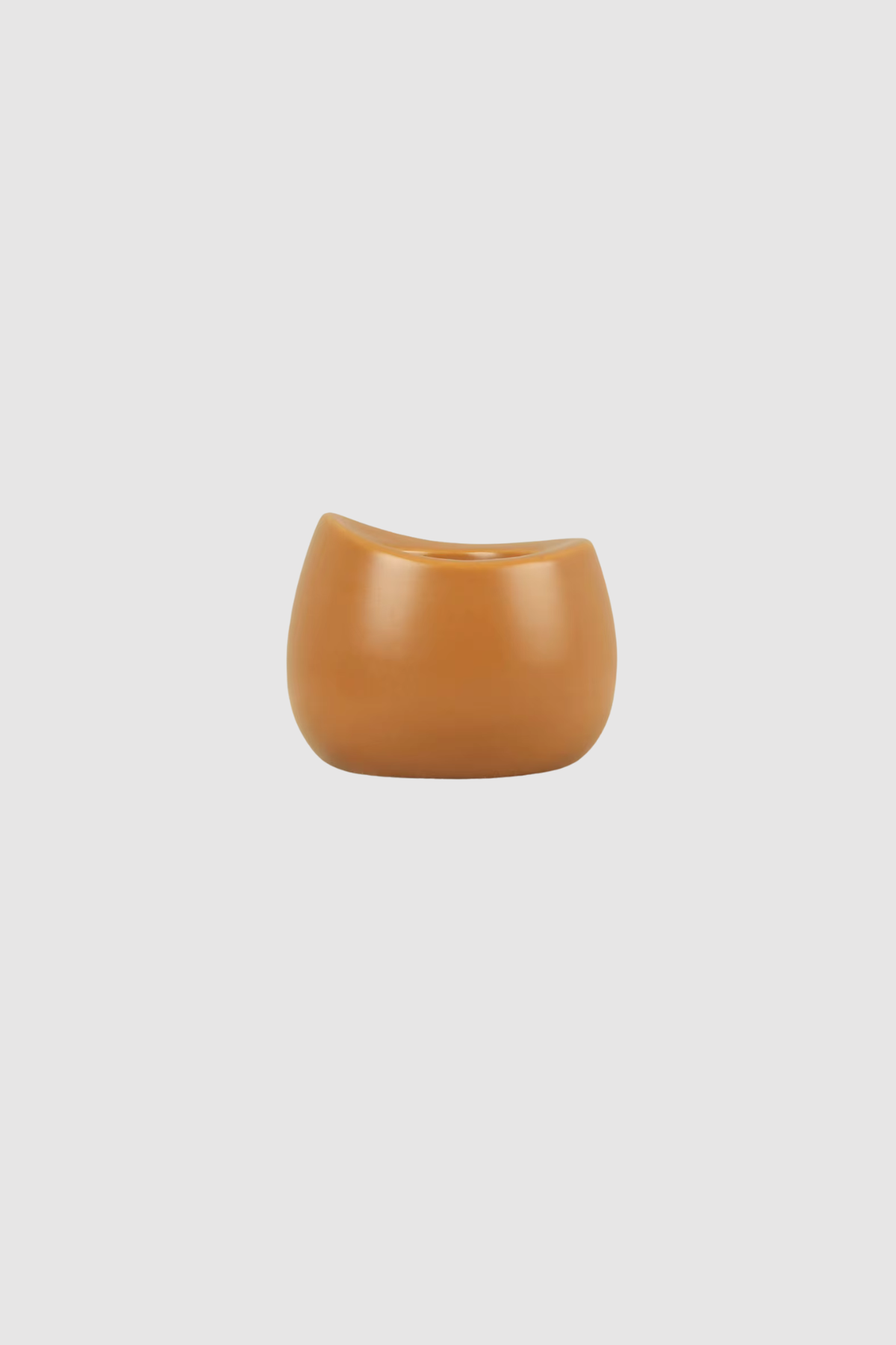 Short Candle Holder (Light Clay)