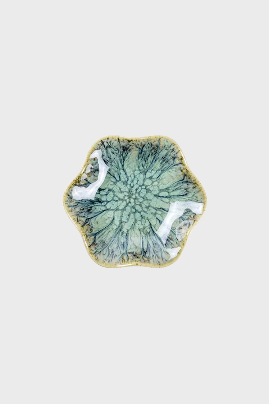 Flower Ring Dish (Greens)