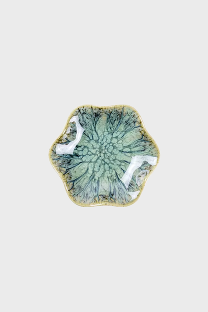 Flower Ring Dish (Greens)