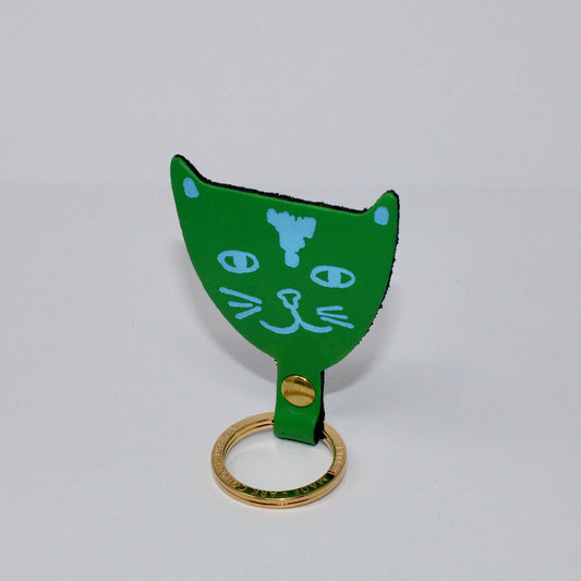 Cat Keyring (Green)