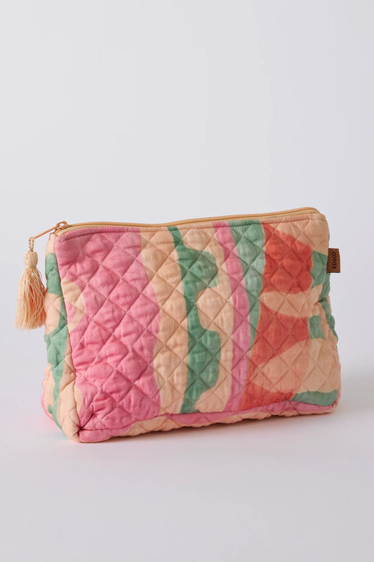 Sun Soaked Quilted Toiletry Purse