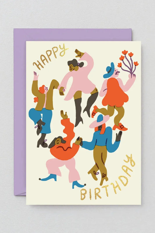 Happy Birthday Dancers Card