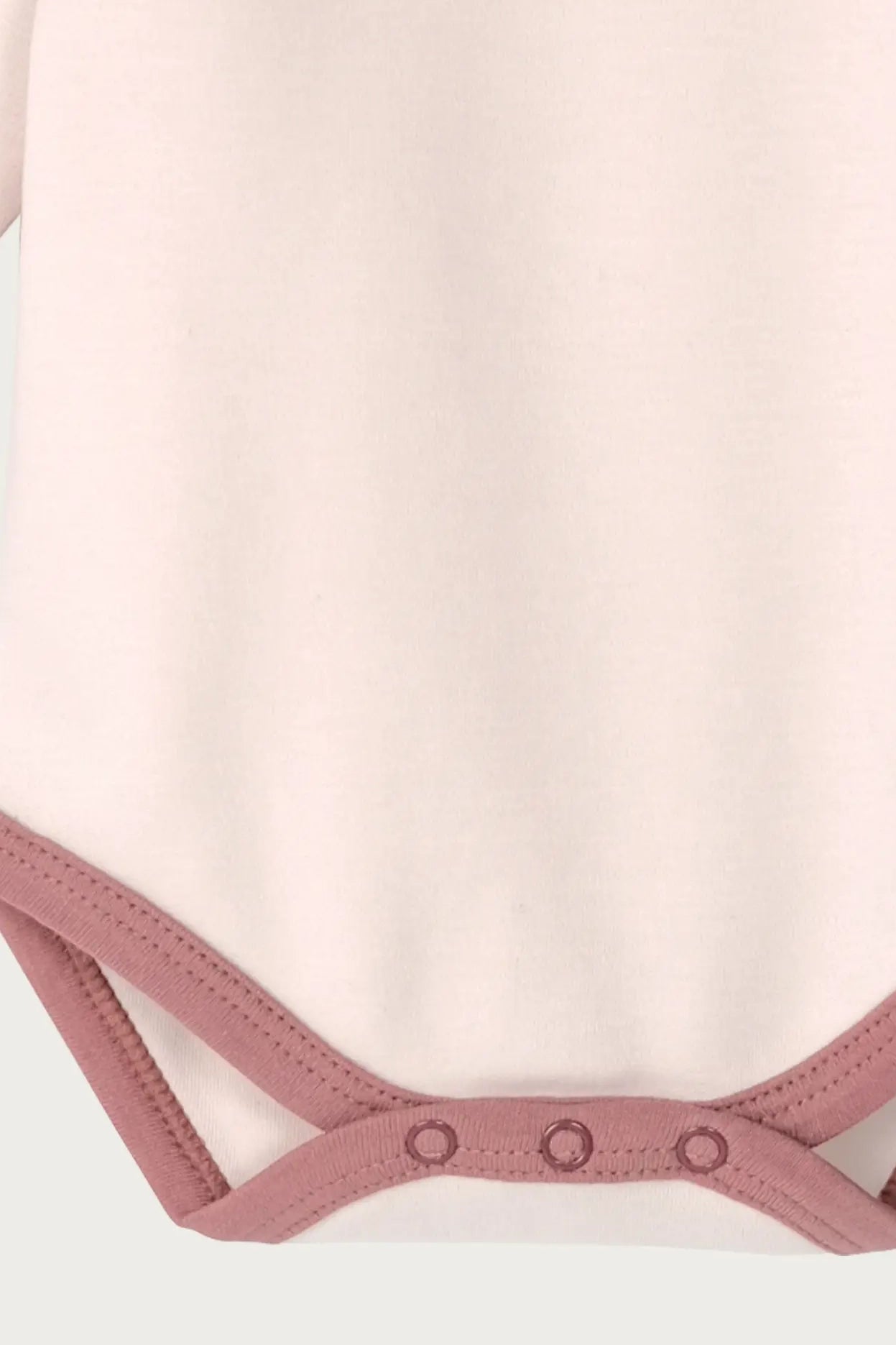 Long Sleeve Contrast Bodysuit (Petal)