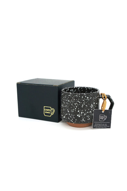 Chips Stack Mug (Splash White Black) 280ml