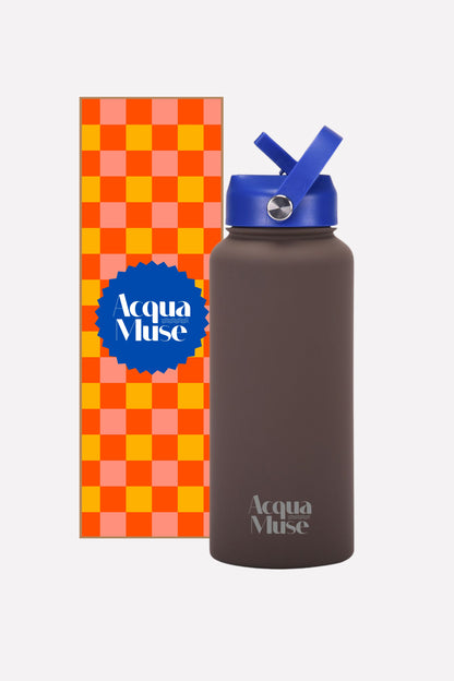 Acqua 1L Bottle (Choc/Navy)