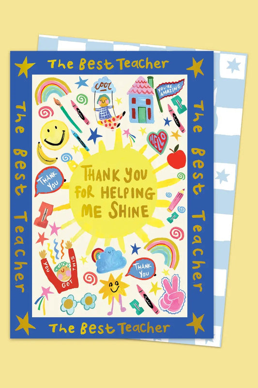 The Best Teacher Card