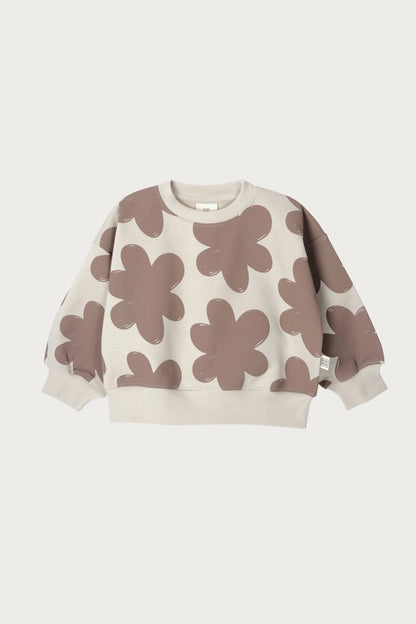 Baby Sweater (Mocha Floral)