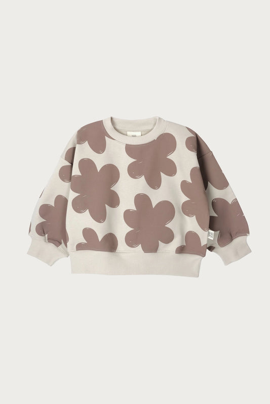 Baby Sweater (Mocha Floral)
