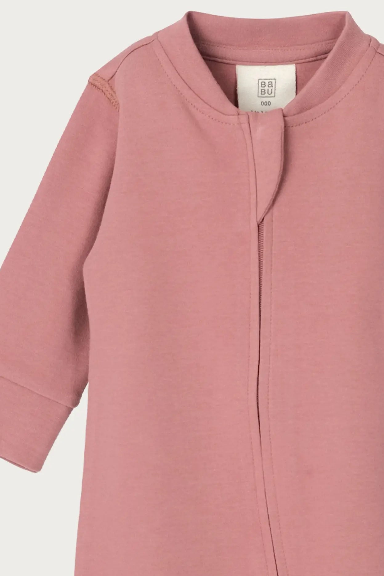 Footless Onesie Zipsuit (Rose)