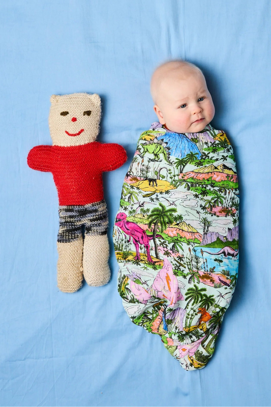 Jurassic Bamboo Swaddle