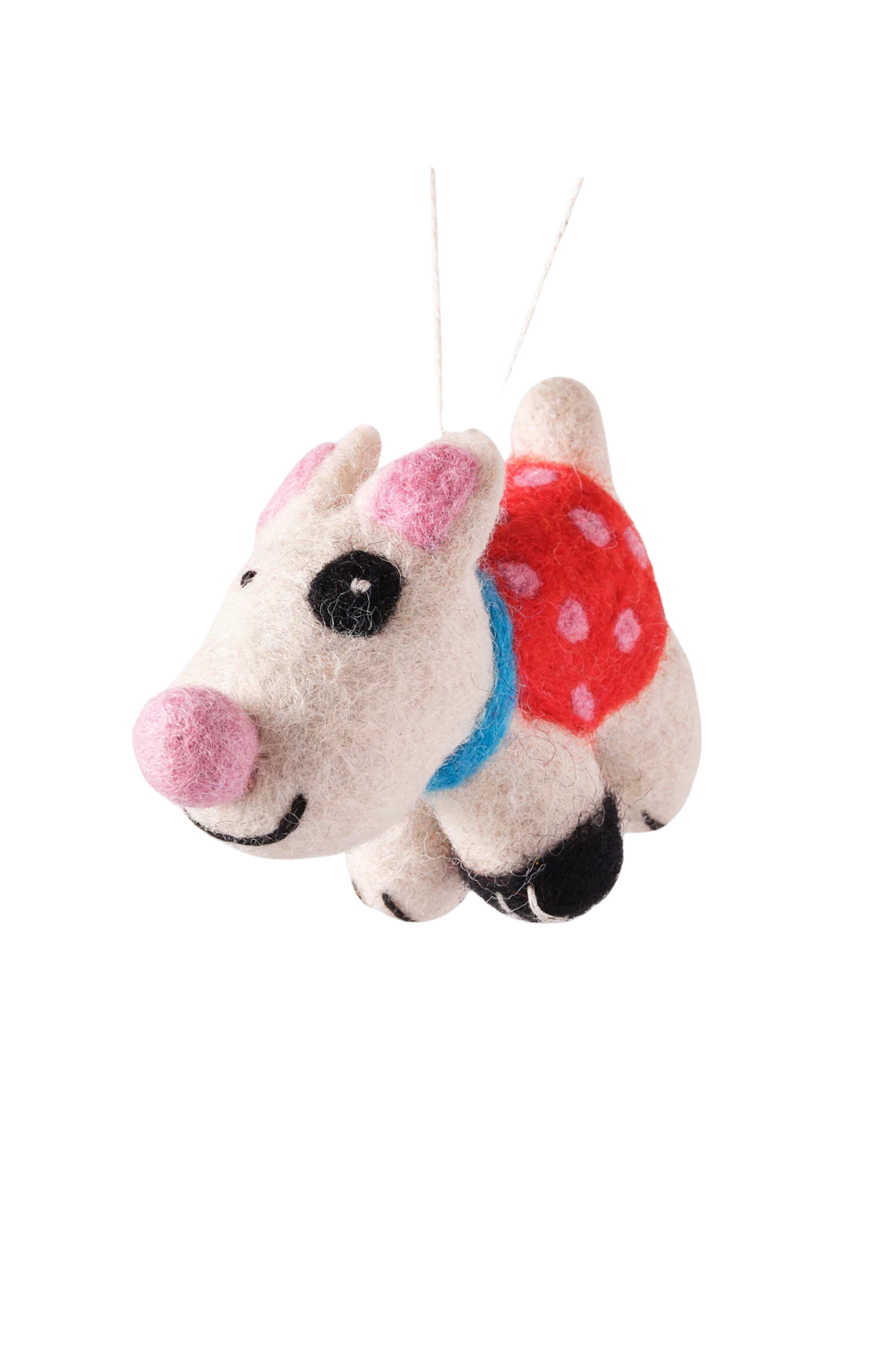 Luna Dog Hanging Felt Ornament