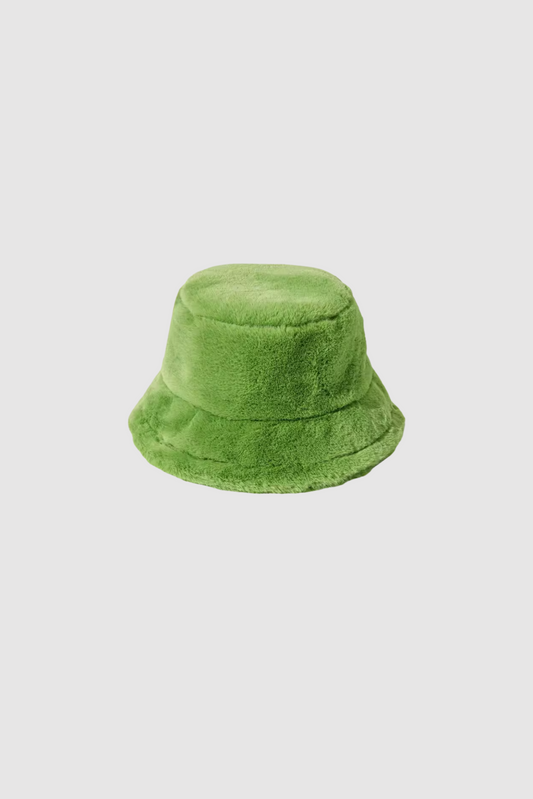 Furry Bucket Hat (Green)