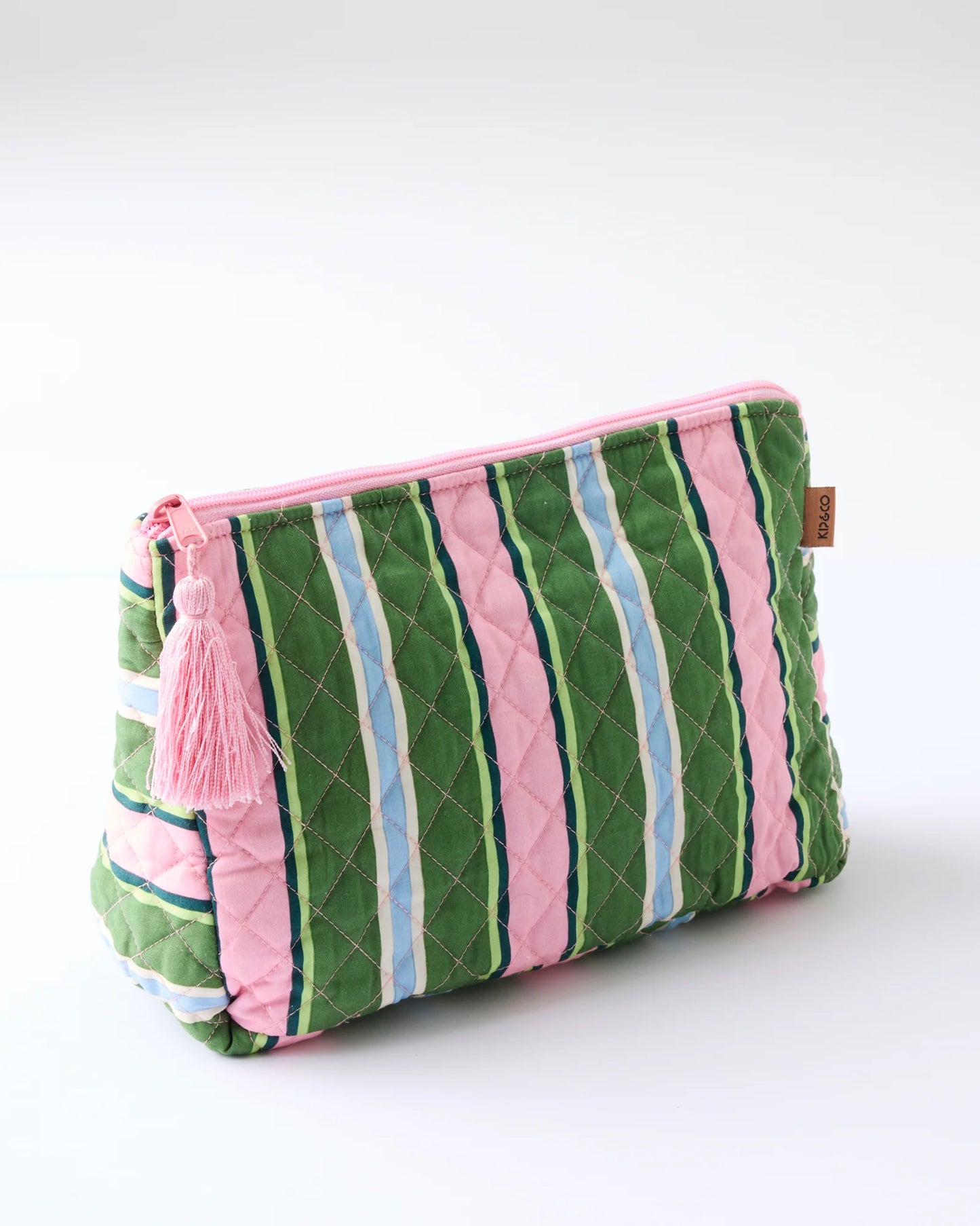 Cactus Stripe Quilted Toiletry Purse