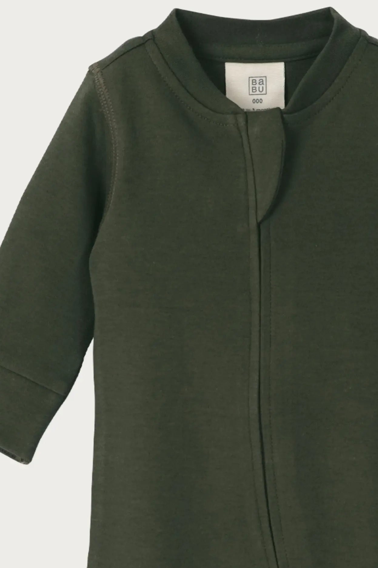 Footless Onesie Zipsuit (Moss)