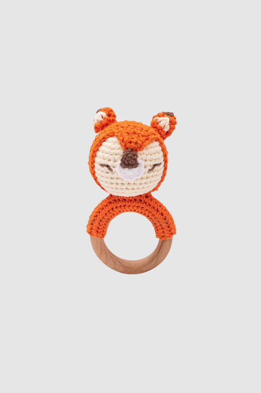 Crochet Rattle (Fox)