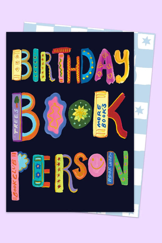 Birthday Book Person Card