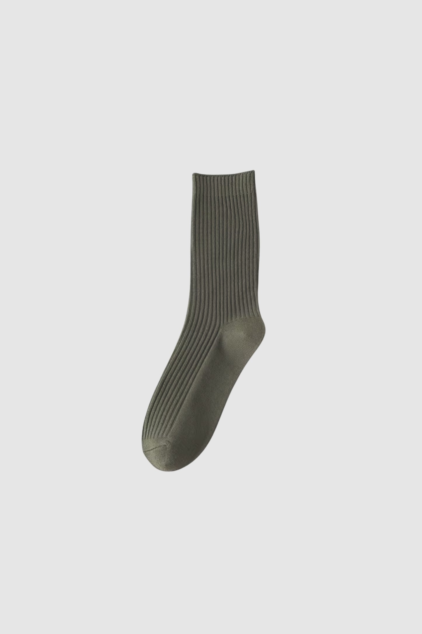 Rib Crew Socks (Army)