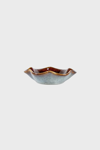 Flower Ring Dish (Blu Brn)