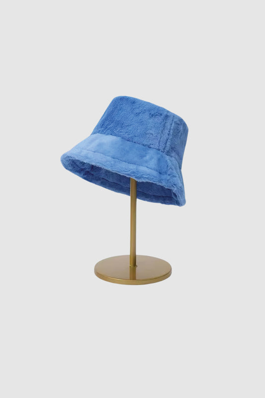 Furry Bucket Hat (Blue)