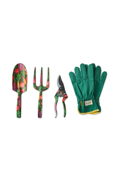 Veggie Soup Garden Tools and Gloves Set
