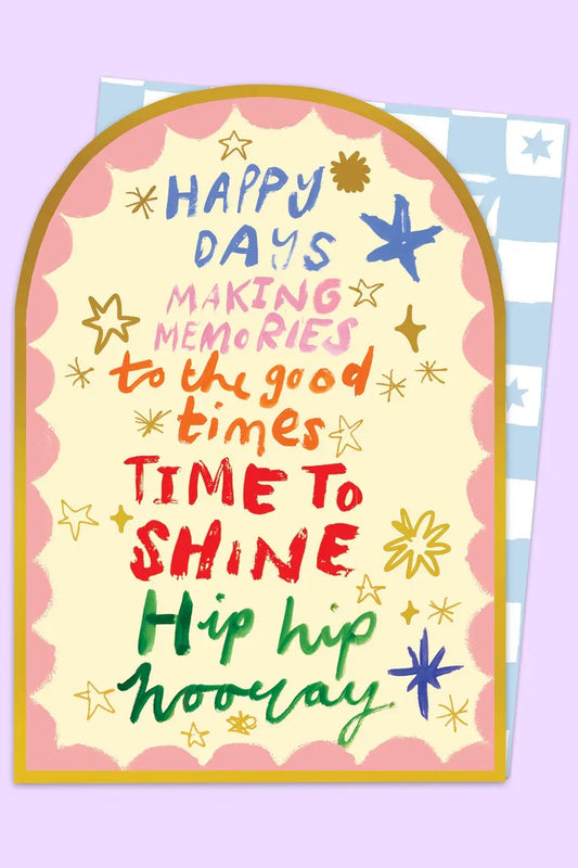 Hooray Arched Card