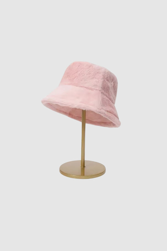 Furry Bucket Hat (Fairy Floss Pink)