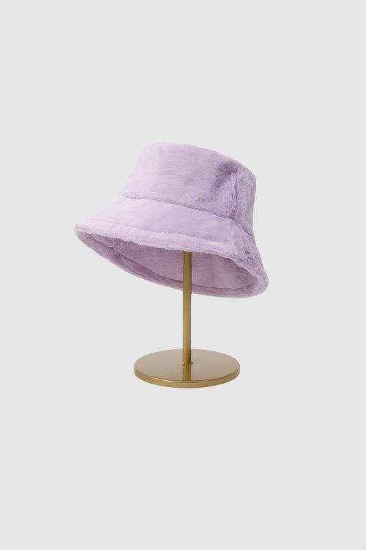 Furry Bucket Hat (Lavendar)