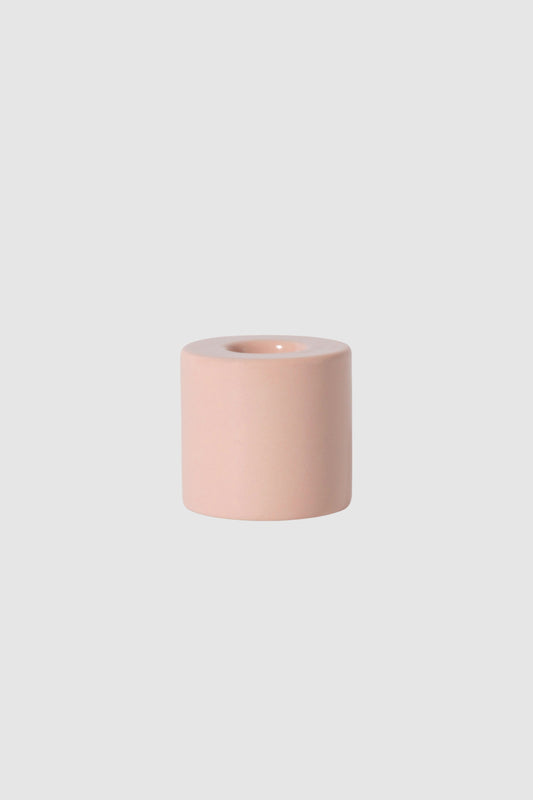 Ceramic Candle Holder Sml (Blush)