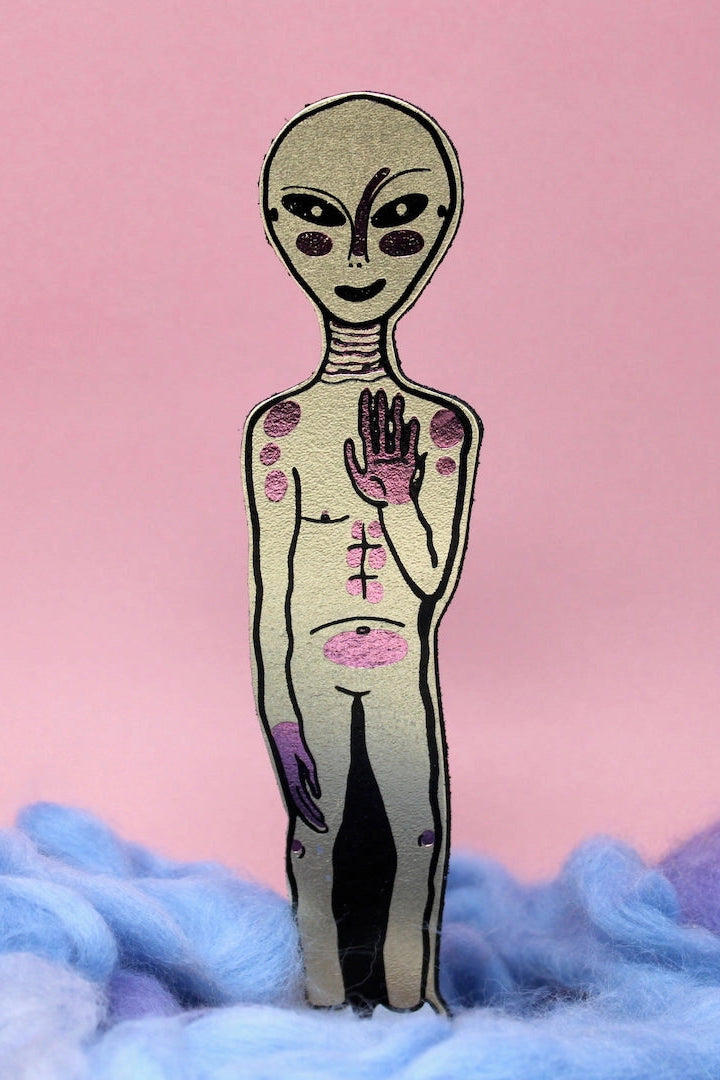 Alien Bookmark (Gold)